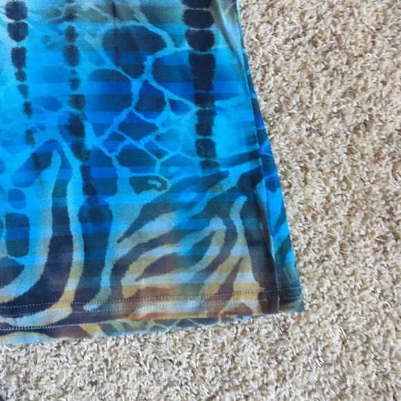 Impulse California 3/4 Sleeve Top Bejeweled SMALL - Picture 3 of 11